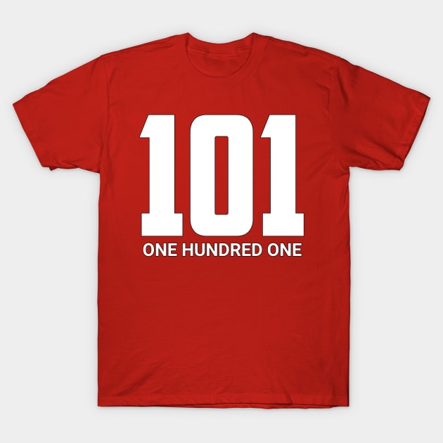 Retro one hundred one T-Shirt by Vario Techno Official Lampung